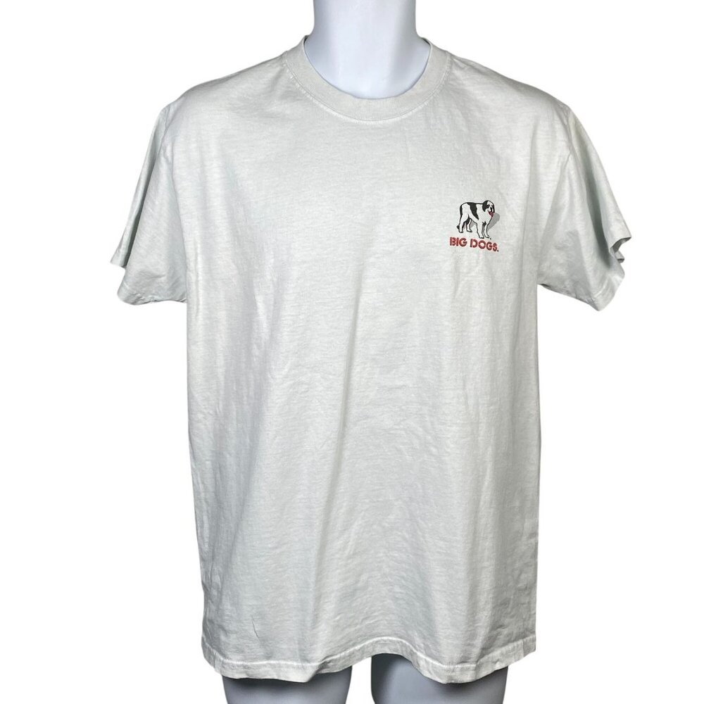 Vintage 90s Big Dogs Graphic T-Shirt Mens S/M We Don't Need No Stinkin Leashes! - Picture 2 of 8